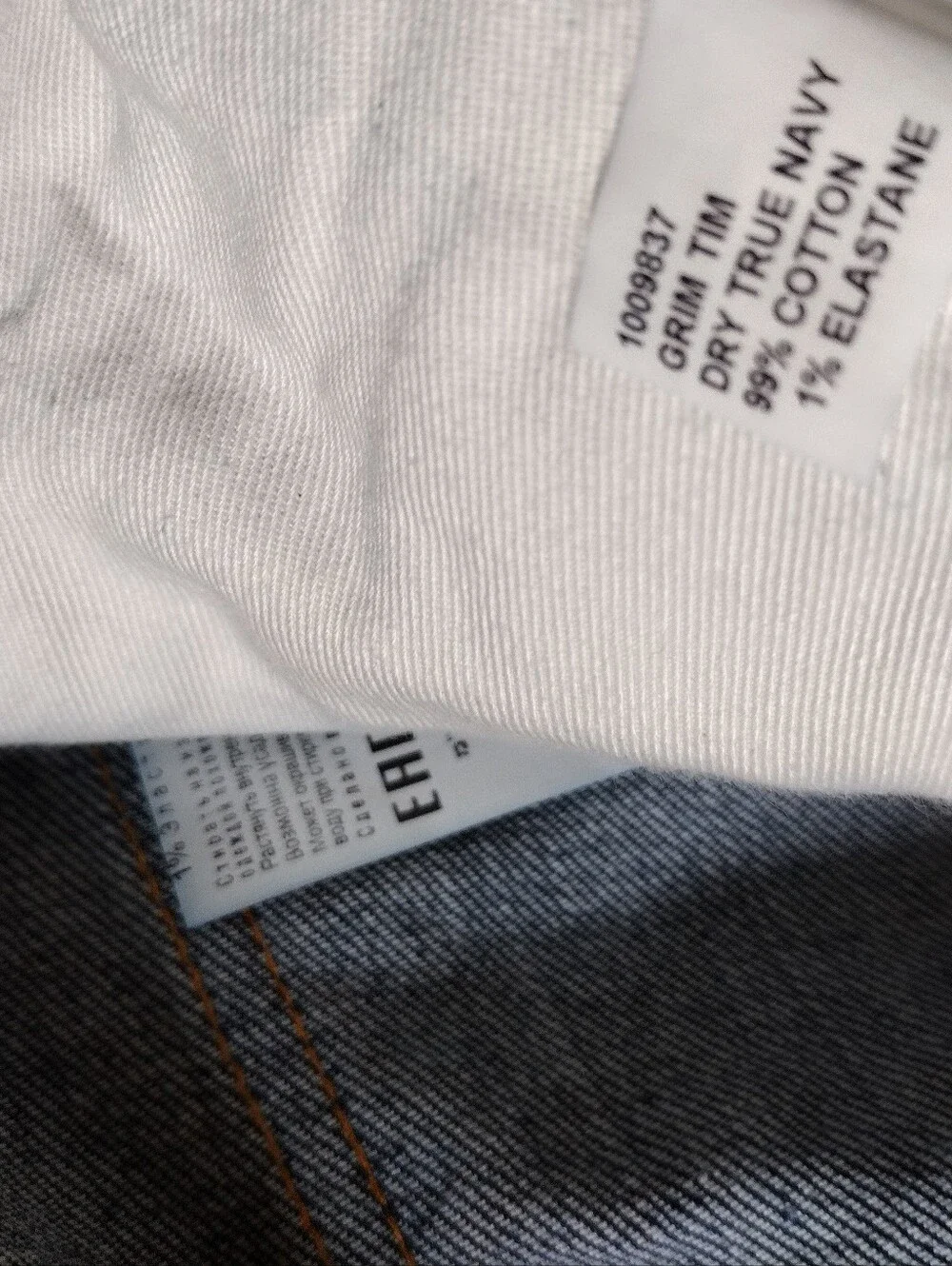 Nudie Jeans Grim Tim Mens's 38 x 34 Blue Denim Button Fly Inseam 31